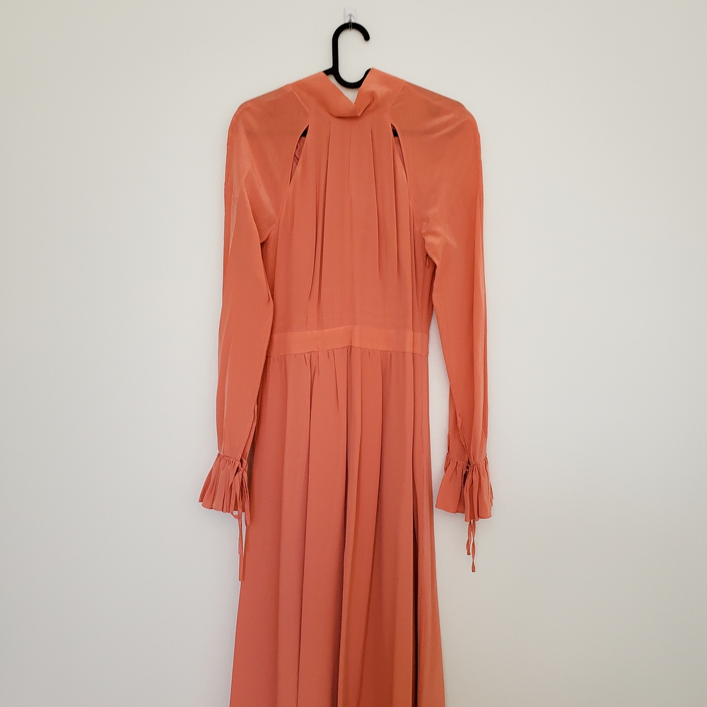 STINE GOYA Peach Silk Gown